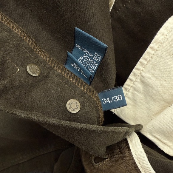 Polo Ralph Lauren Jeans‎ Mens 34x30 Green Varick Slim 625 Canvas Cotton Pants - Picture 9 of 14
